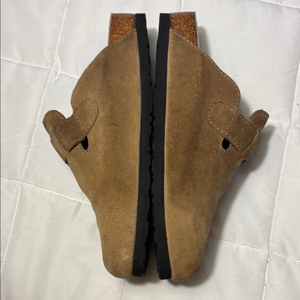 Sonoma Goods For Life® Waterford Tan Suede Clogs - Picture 4 of 9